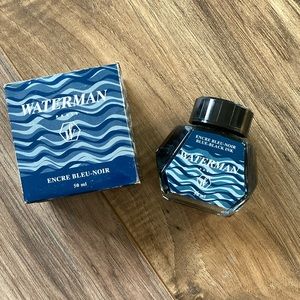 Vintage Waterman Ink Encre Bleu-Noir France